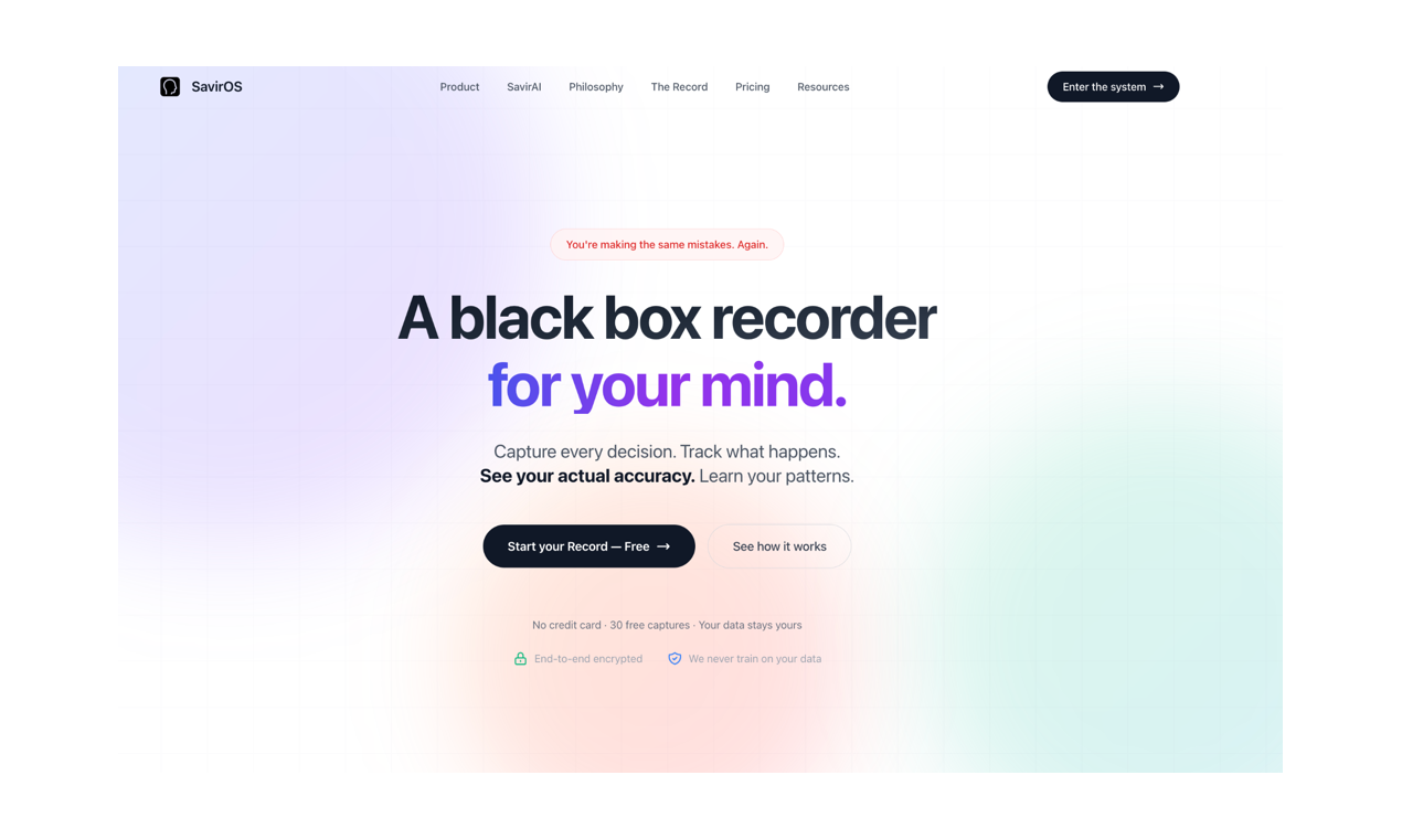 SavirOS - Screenshot 2 showing product features and functionality