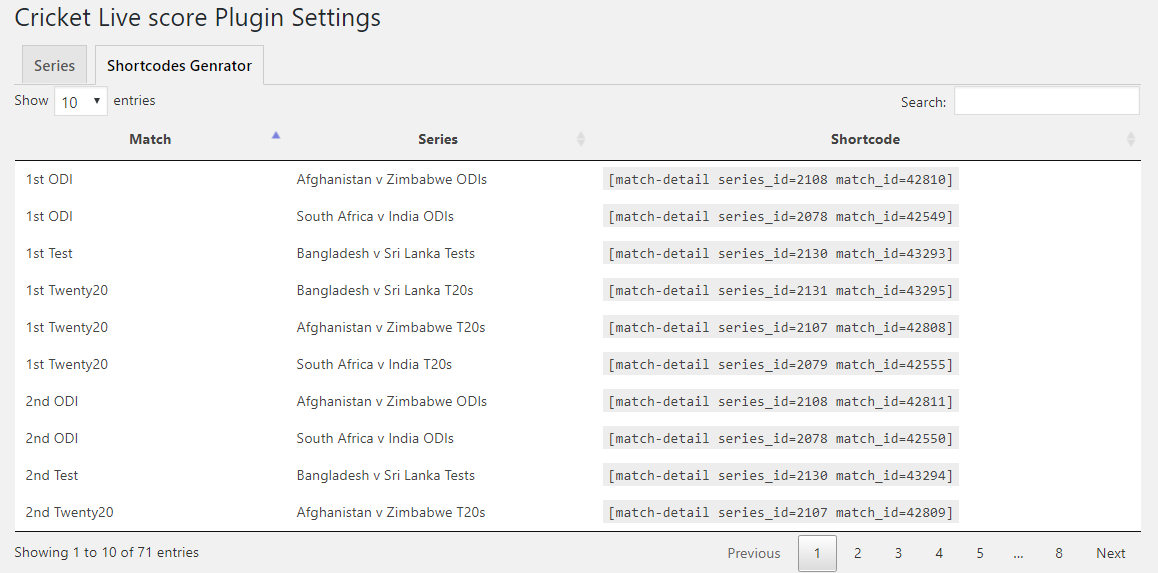 Ultimate Live Cricket WordPress Lite gallery image
