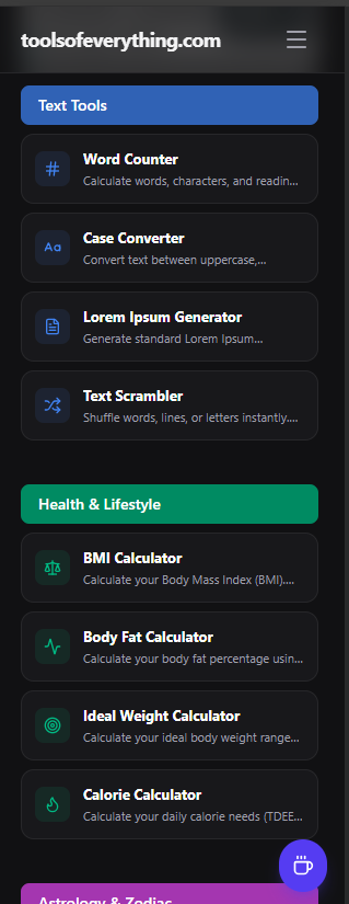 Tools of Everything - Screenshot 2 showing product features and functionality