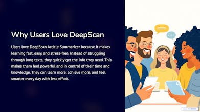 DeepScan Article Summarizer AI Extension gallery image