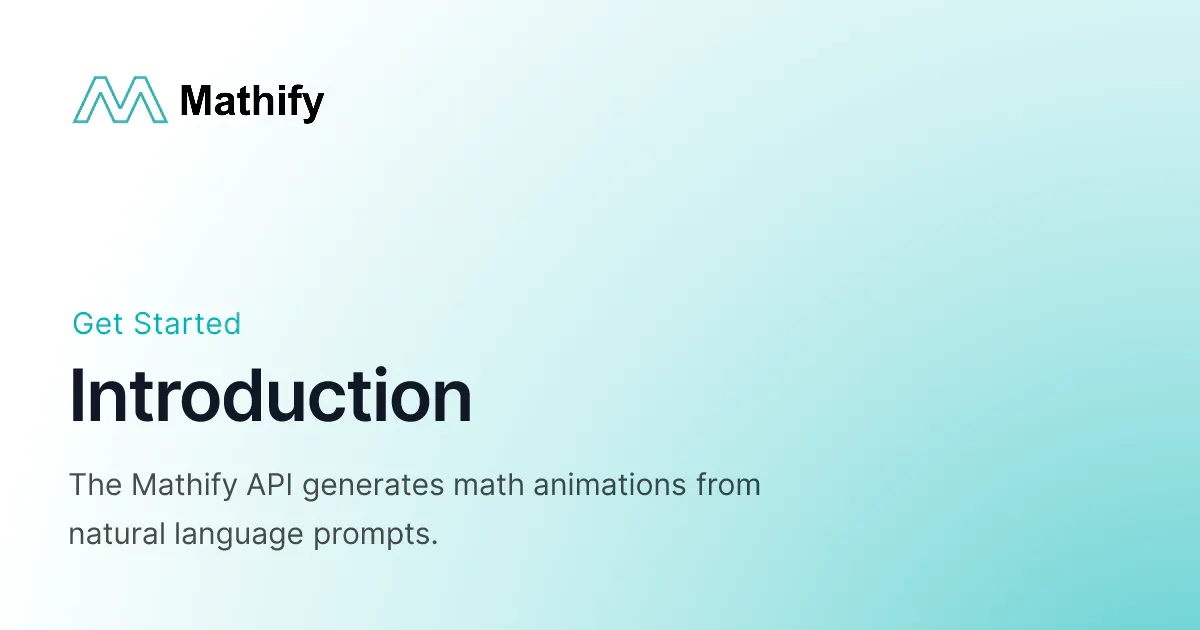Mathify API gallery image
