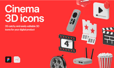Cinema 3D Icons gallery image