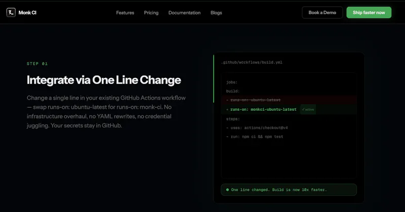 Monk CI screenshot 2