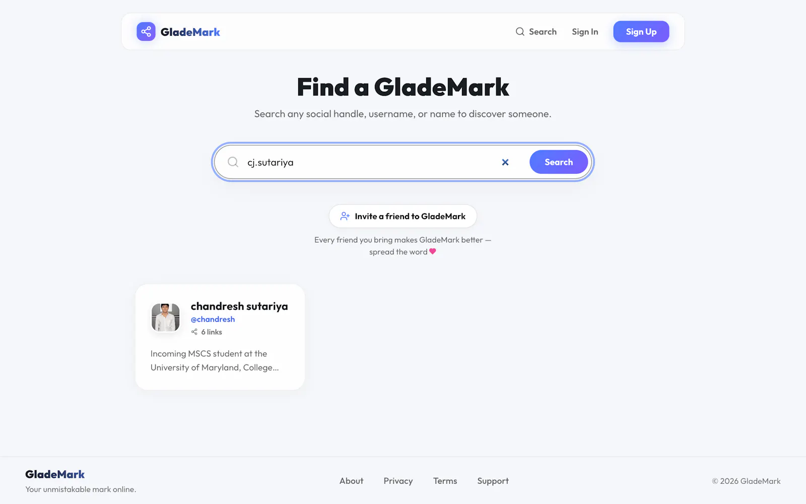 GladeMark screenshot 3