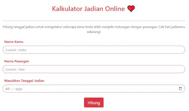 Kalkulator Jadian Online gallery image