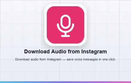 Download Audio from Instagram gallery image