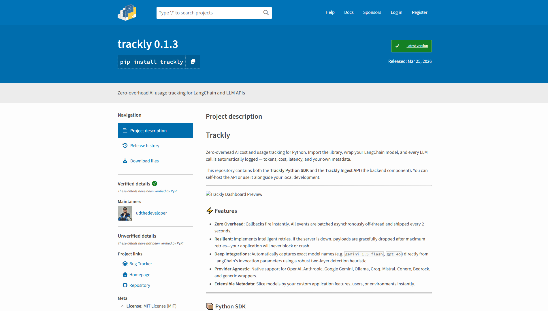 Trackly gallery image