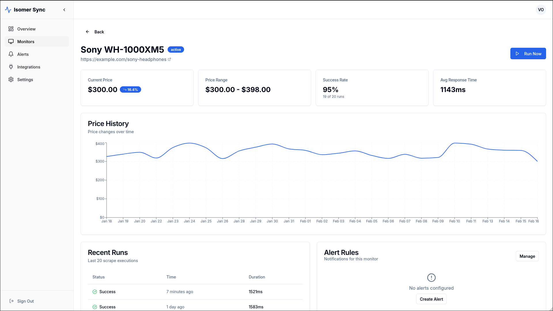 Isomer Sync - Screenshot 2 showing product features and functionality
