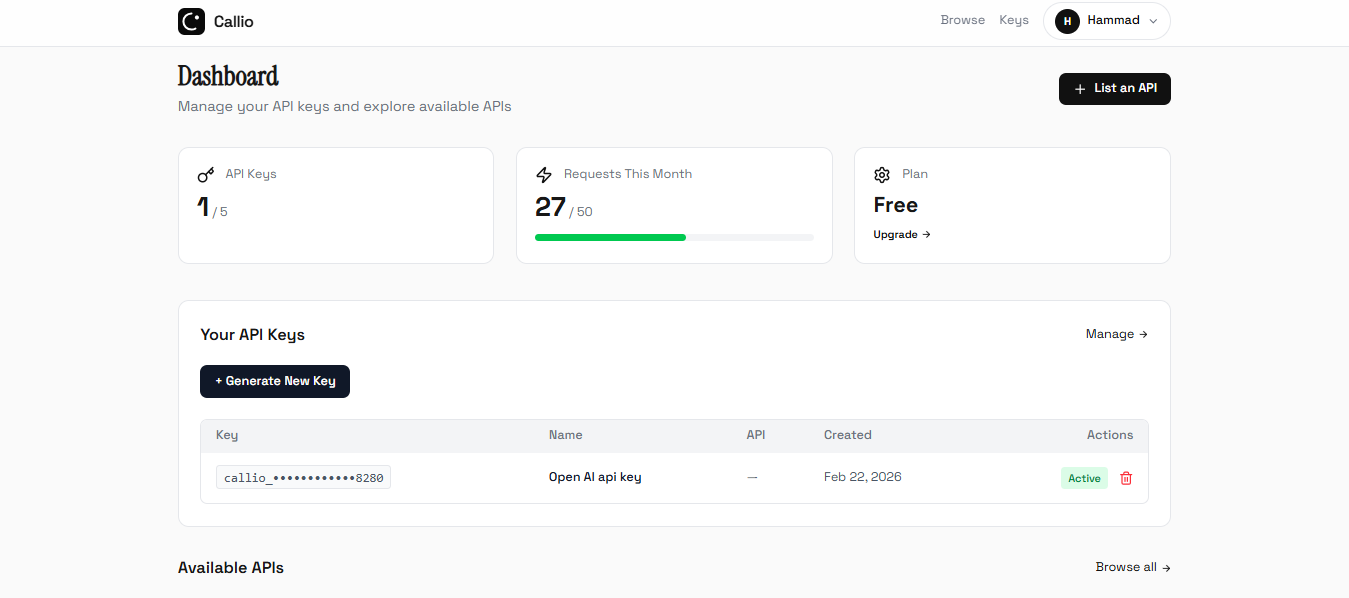 Callio - Screenshot 5 showing product features and functionality