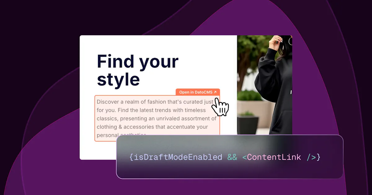 Visual Editing by DatoCMS