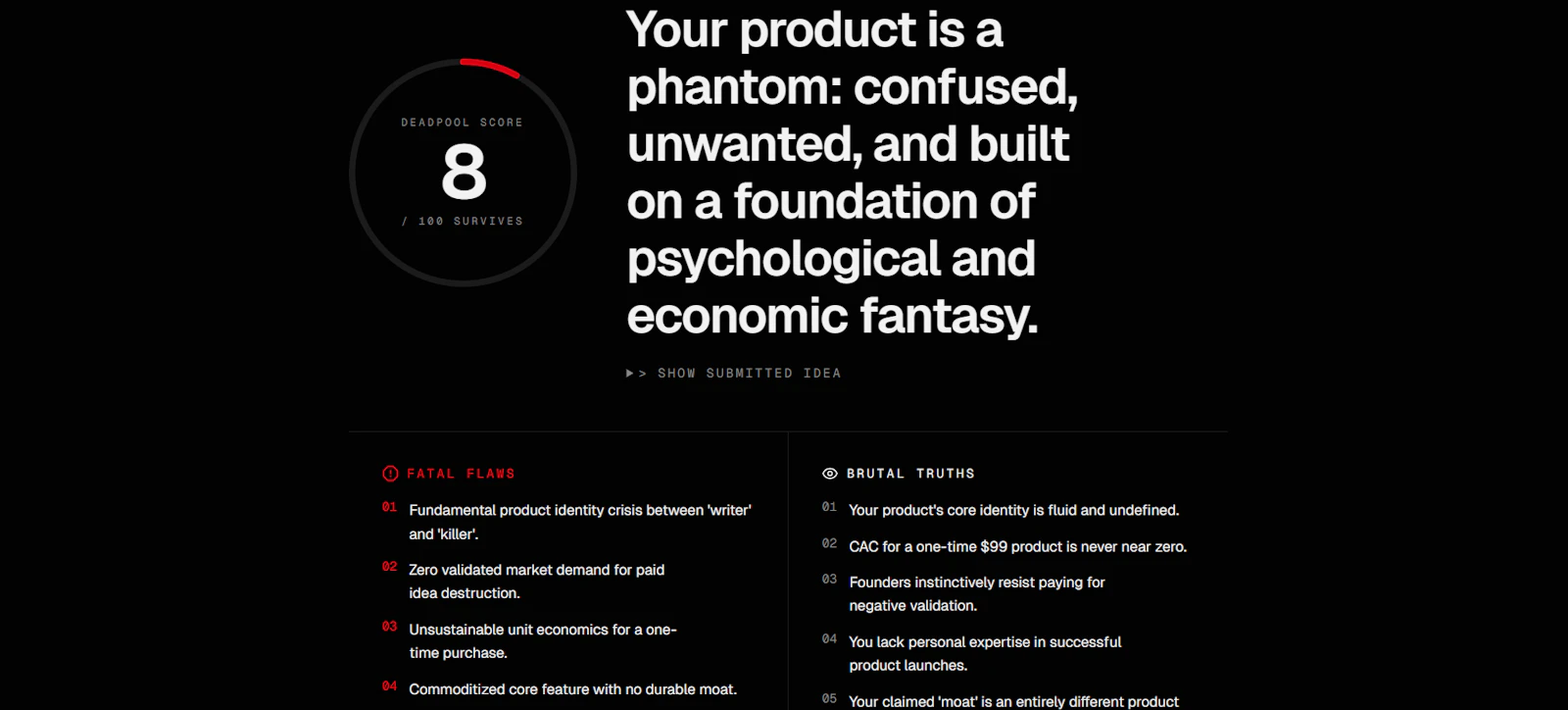 PreMortem screenshot 3