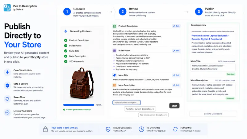 Gelo.ai – Pics to Description screenshot 5