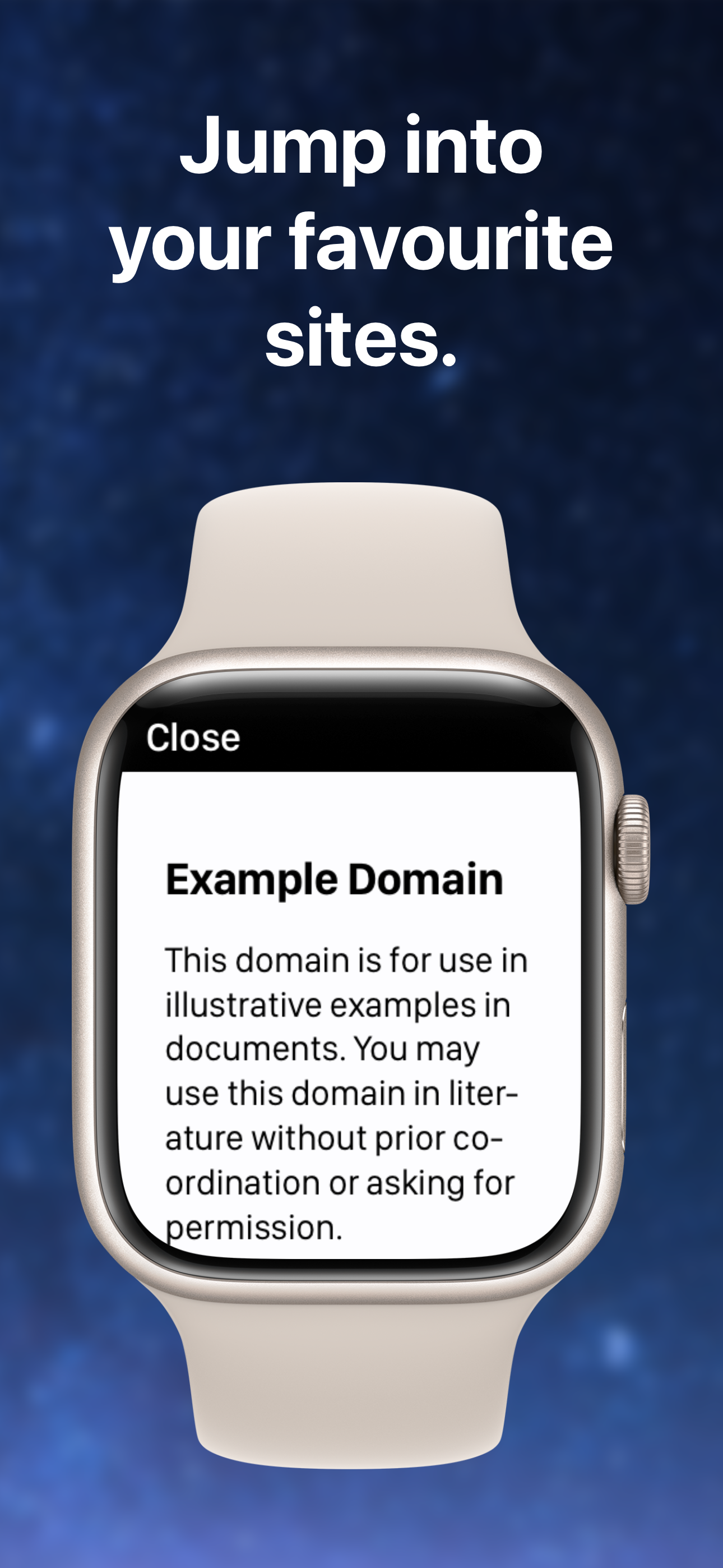 Galactic - веб -браузер для Apple Watch - Исследуйте Интернет на своем запястье. медиа 4