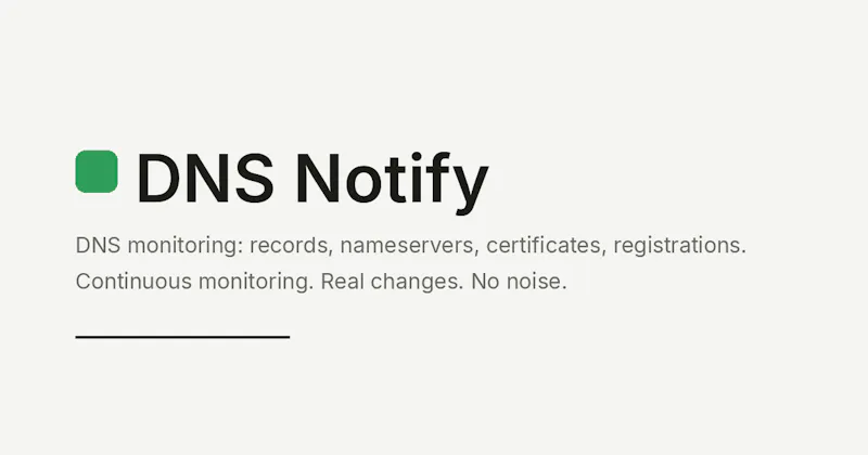 DNS Notify screenshot 1