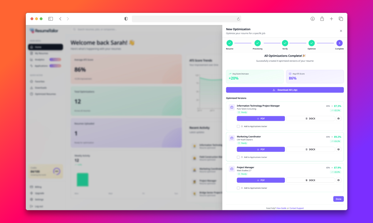 ResumeTailor.io gallery image