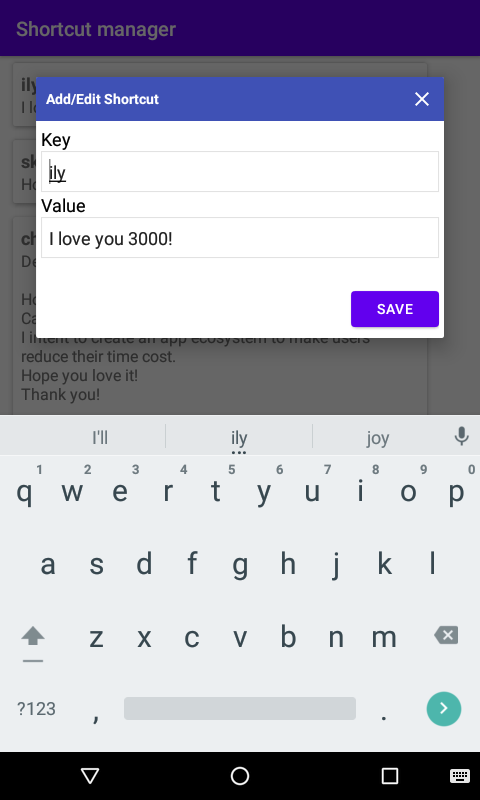 Text Shortcut - Speed chat by acronyms gallery image