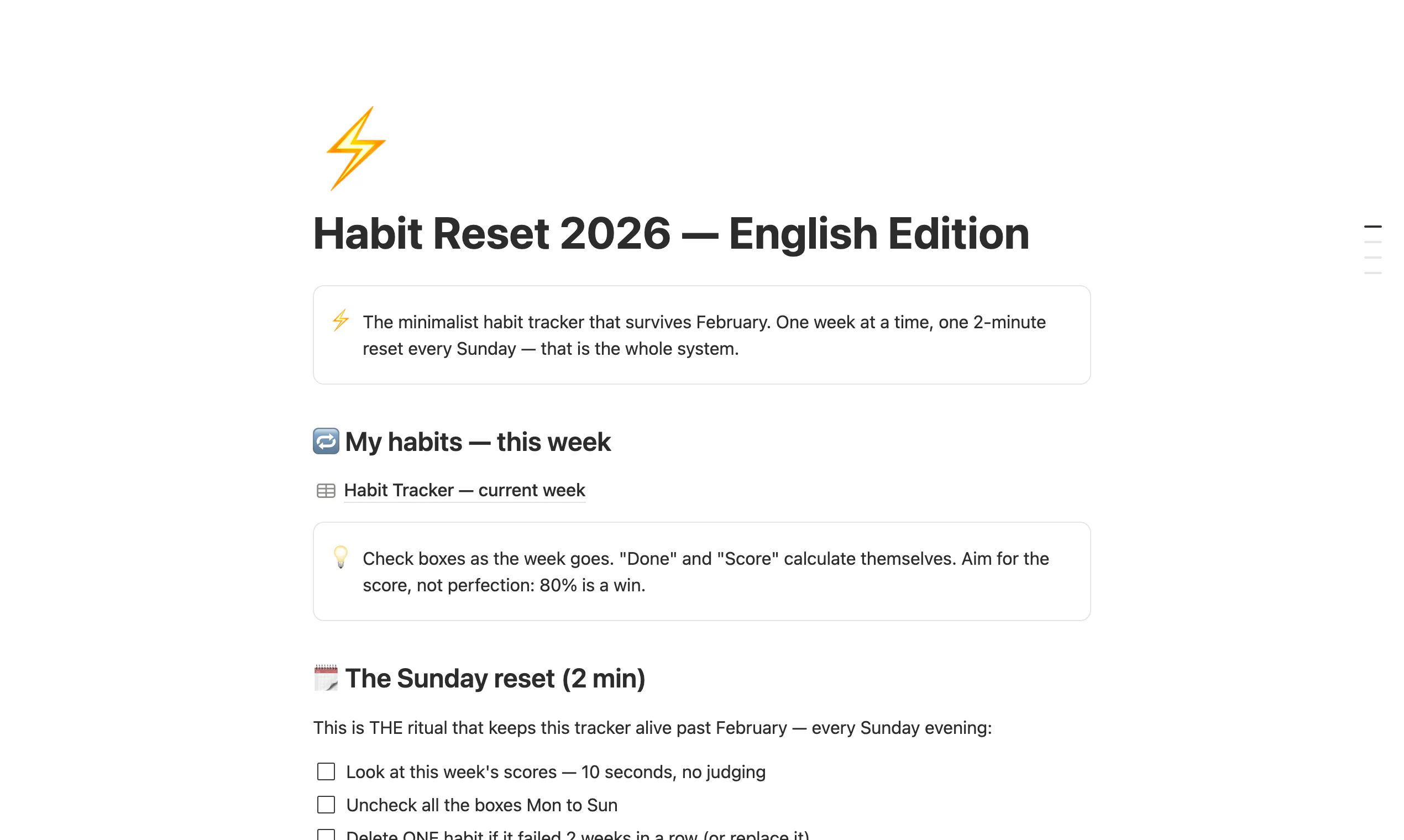 Habit Reset 2026 gallery image