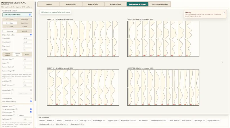 Parametric Studio CNC screenshot 5