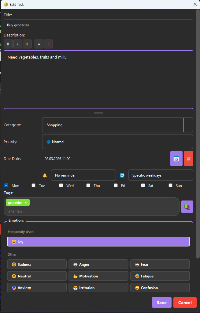 To-Do Emote - Screenshot 5 showing product features and functionality