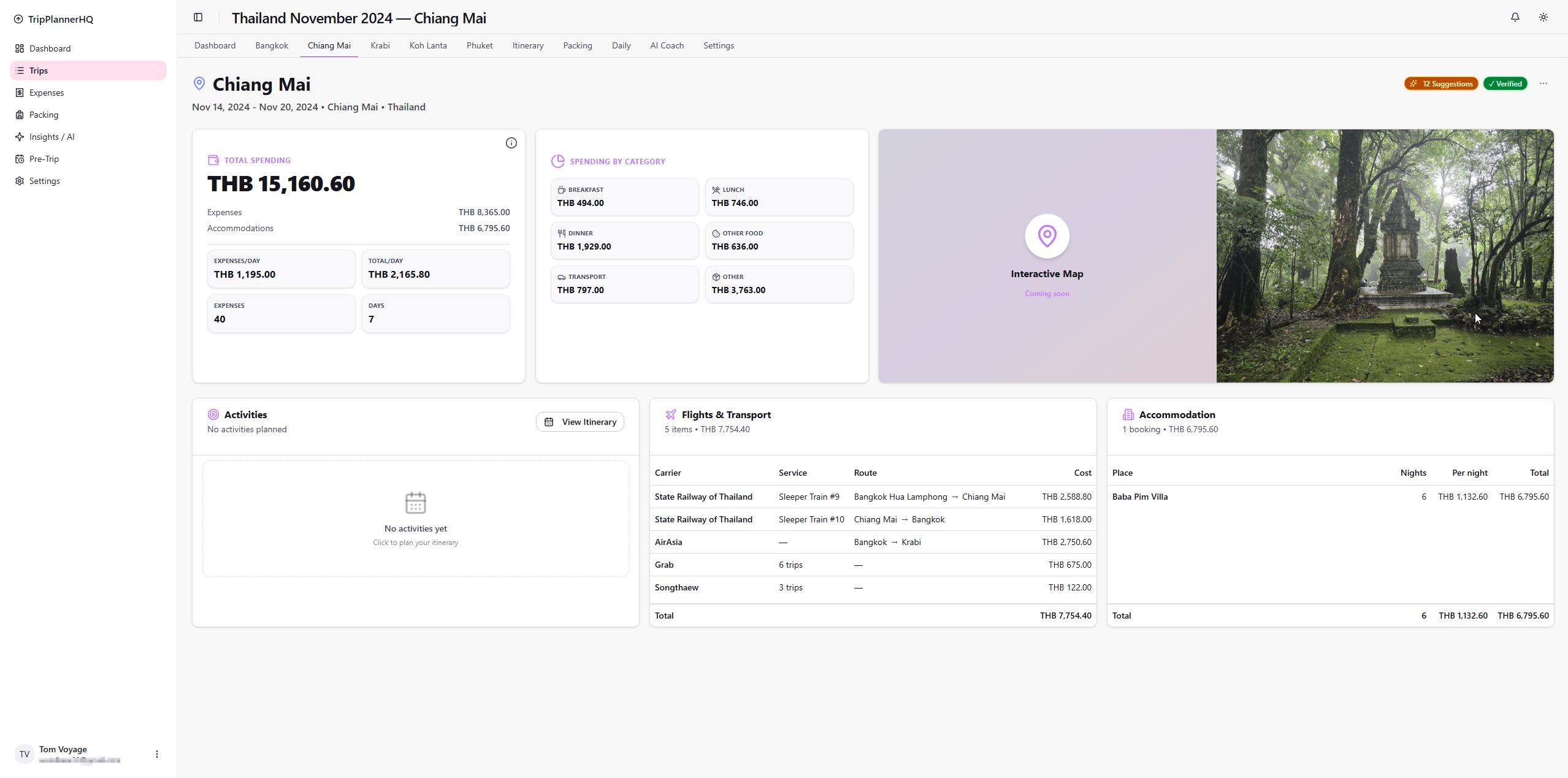 TripPlannerHQ - Screenshot 3 showing product features and functionality