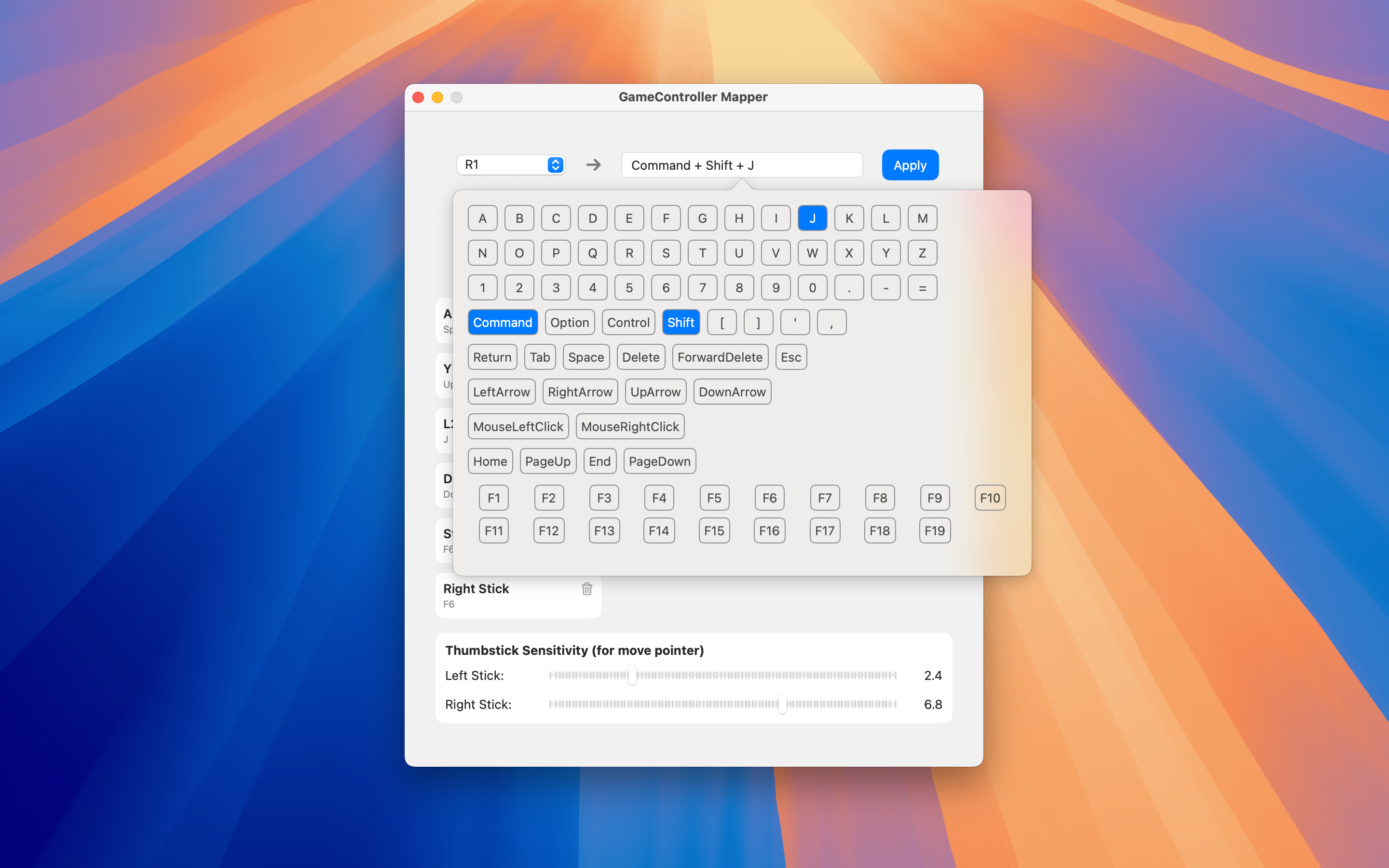GameController Mapper для macOS - Игровой контроллер, Mapper, MacOS, пульт дистанционного управления медиа 2