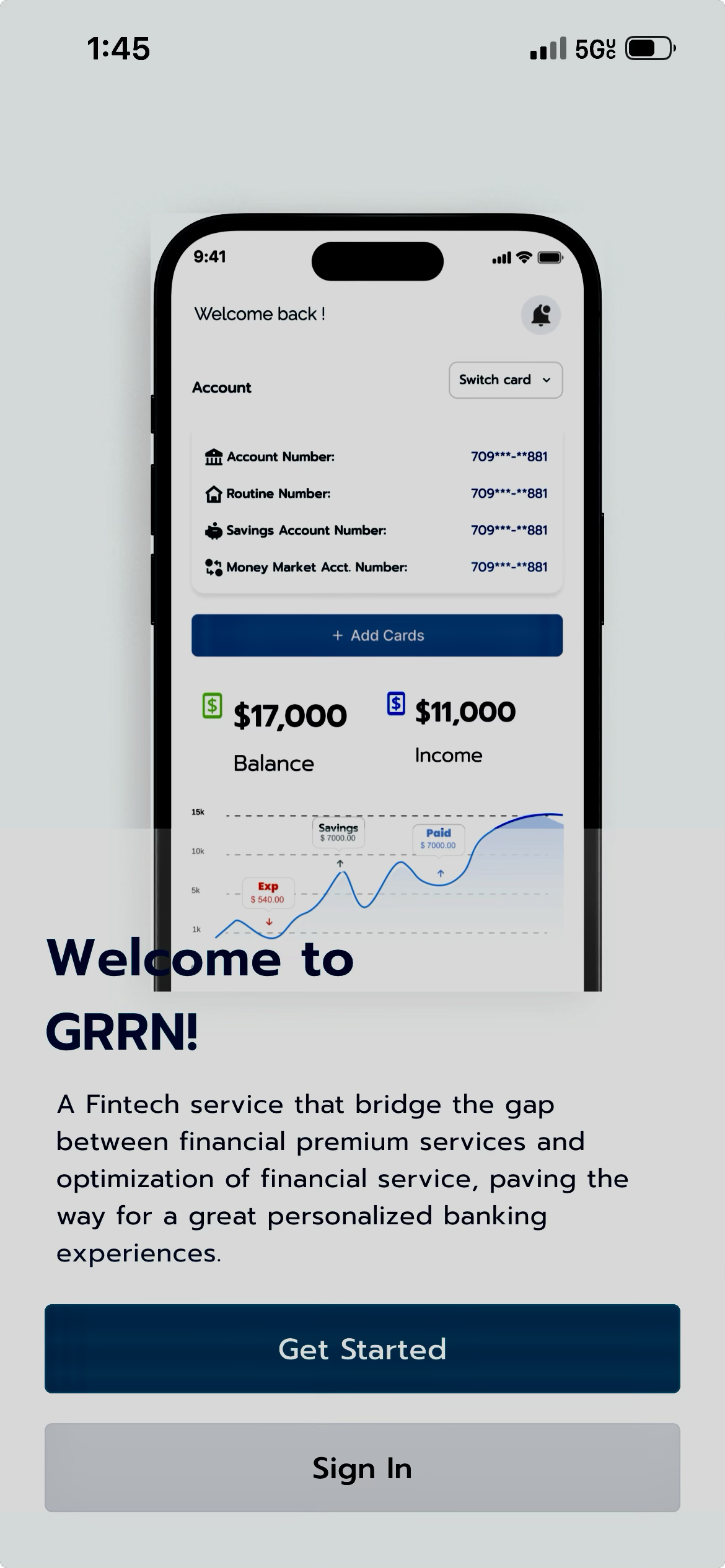 GRRNWallet - Main product screenshot demonstrating key features and user interface