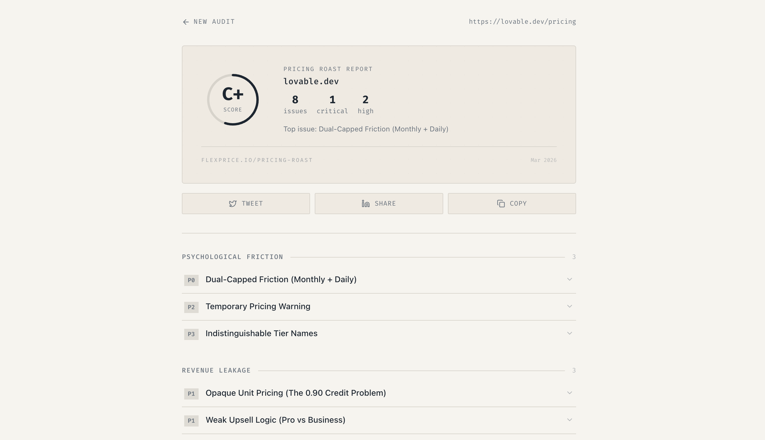 AI Pricing Page Roast gallery image