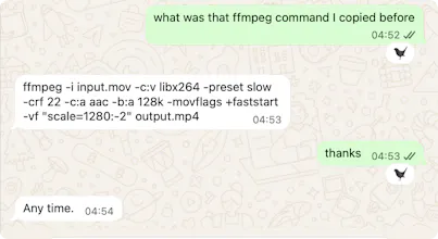 clipmem - clipboard recall for agents gallery image