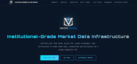 Microverse Systems Single API Crypto gallery image