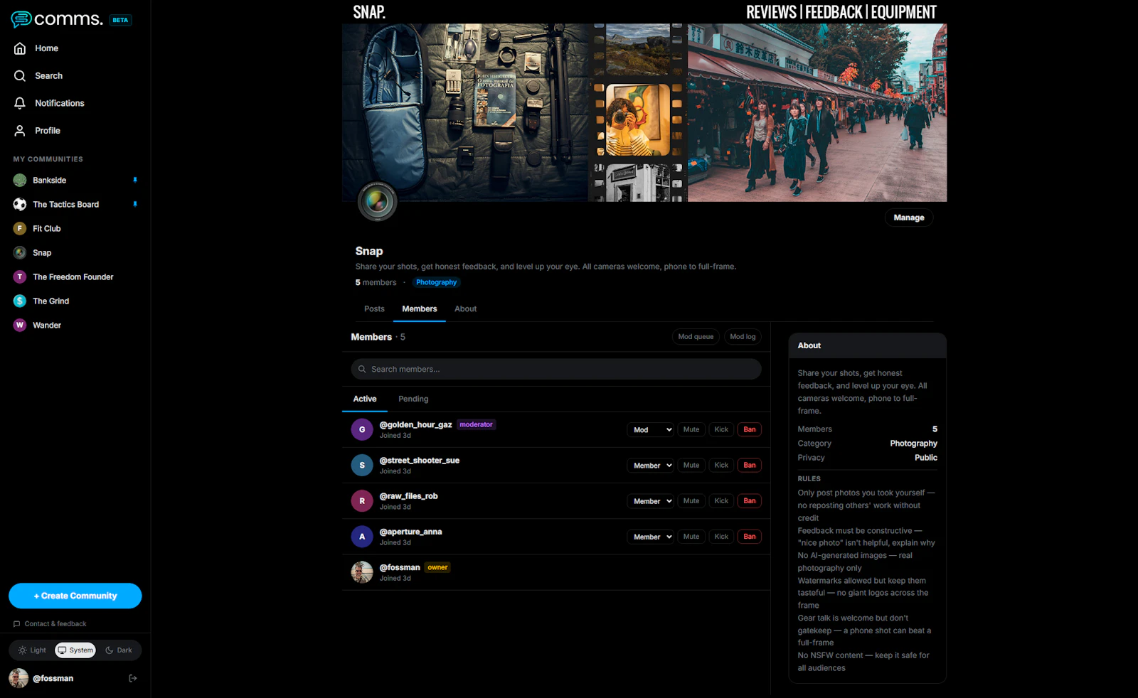 Comms. screenshot 8