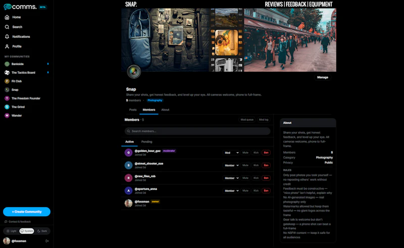 Comms. screenshot 8