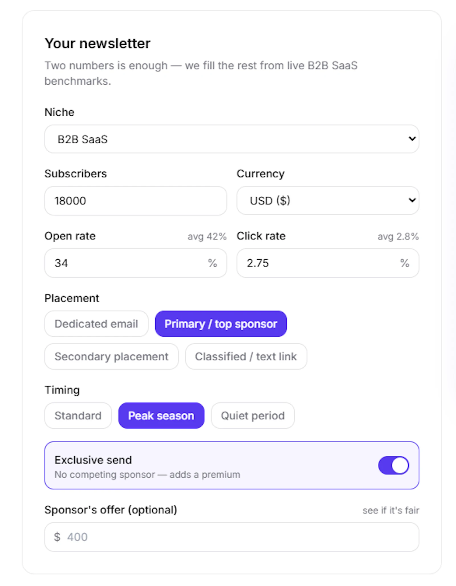 SponsorPriceIQ screenshot 4