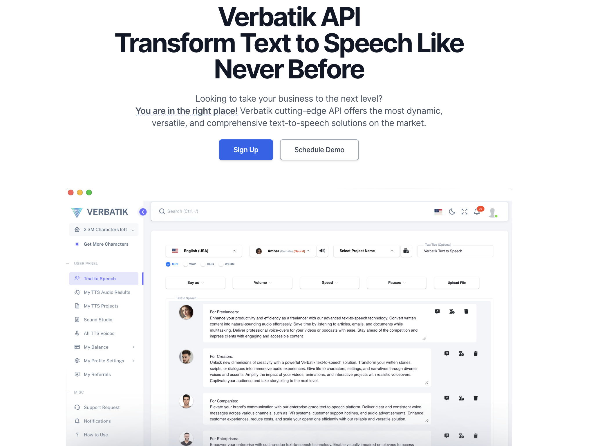 startuptile Verbatik 2.0-Try all new Verbatik with easy API integration