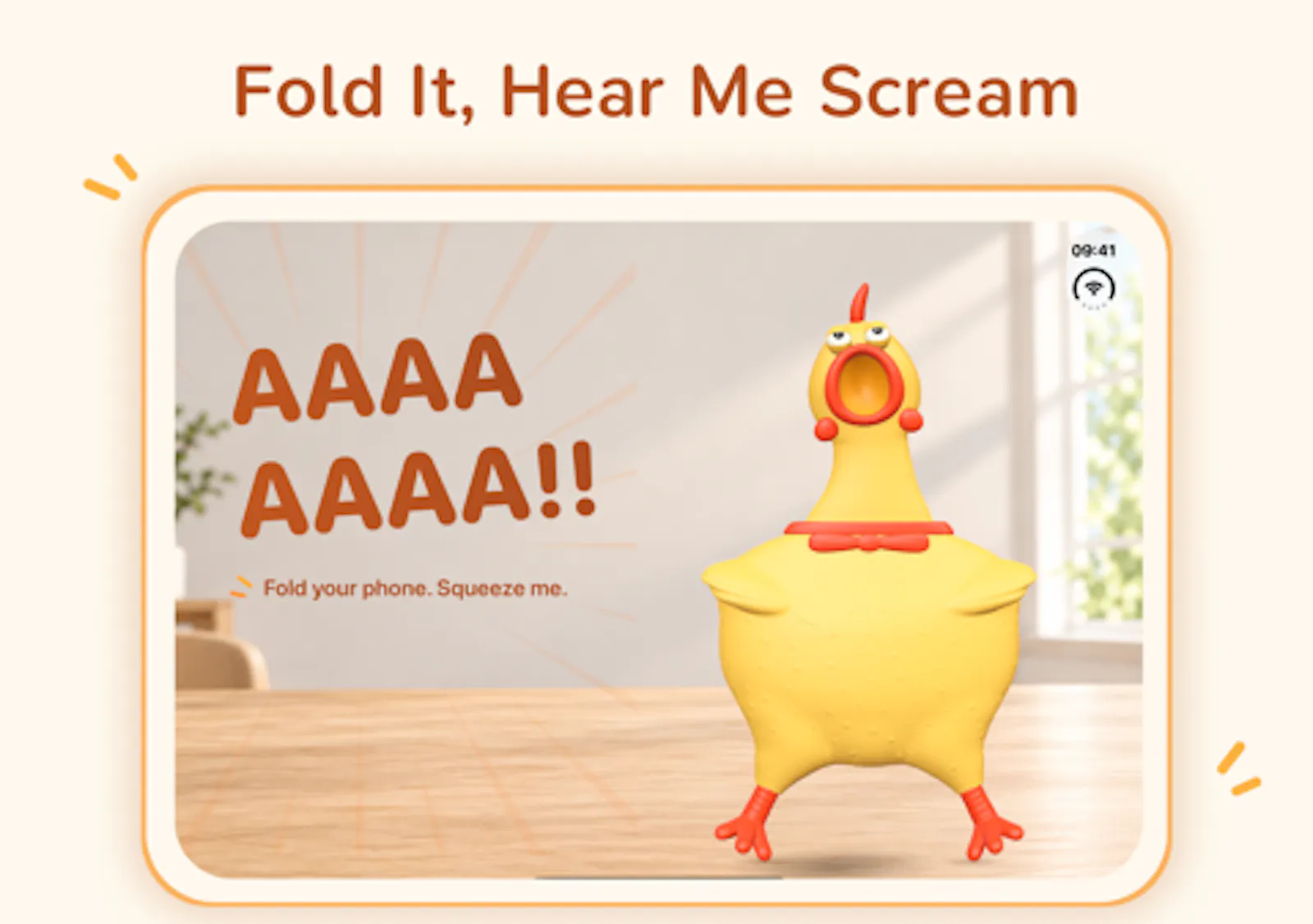FoldAhhh - Screaming Chicken screenshot 3