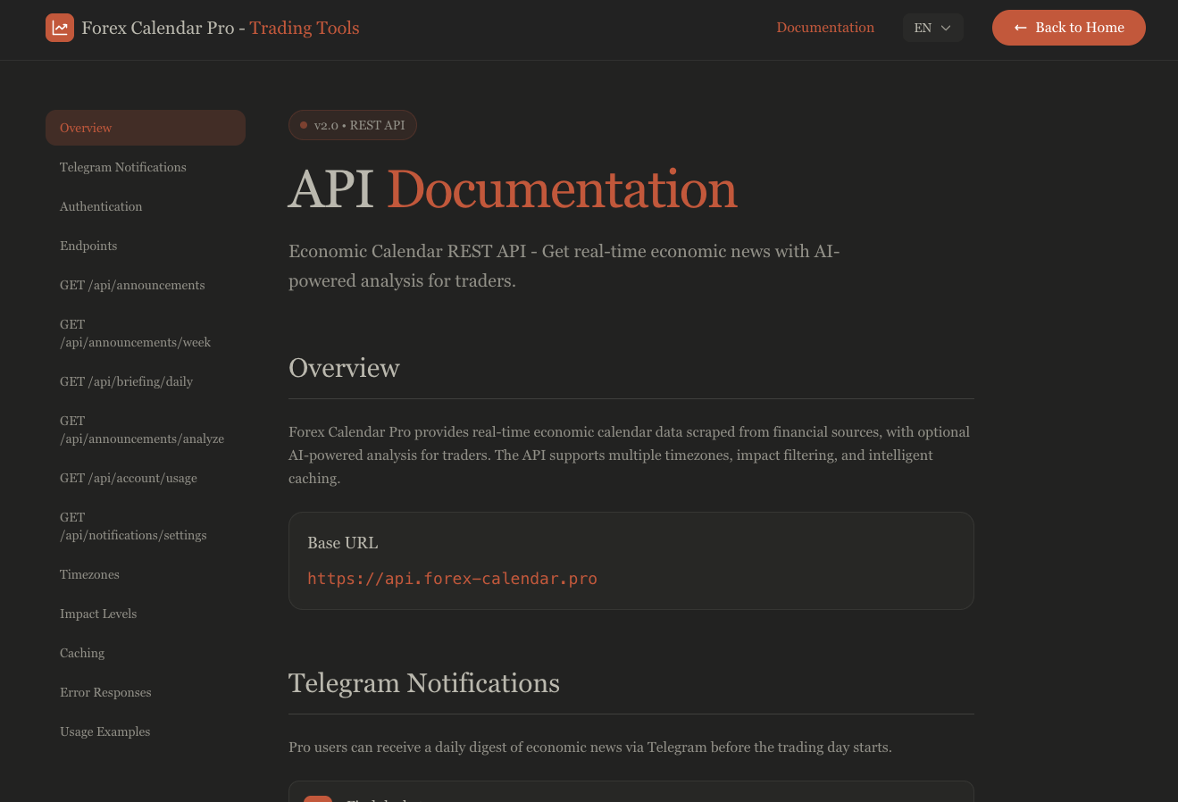 Forex Calendar Pro - Screenshot 2 showing product features and functionality