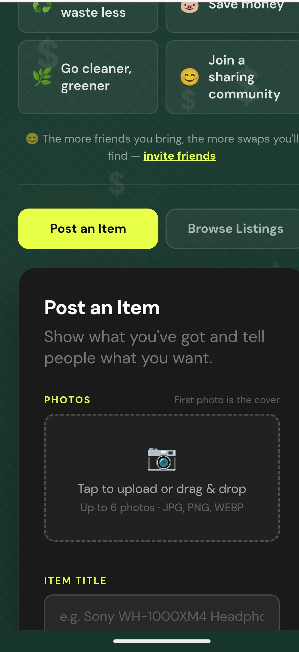 Swap to earn gallery image