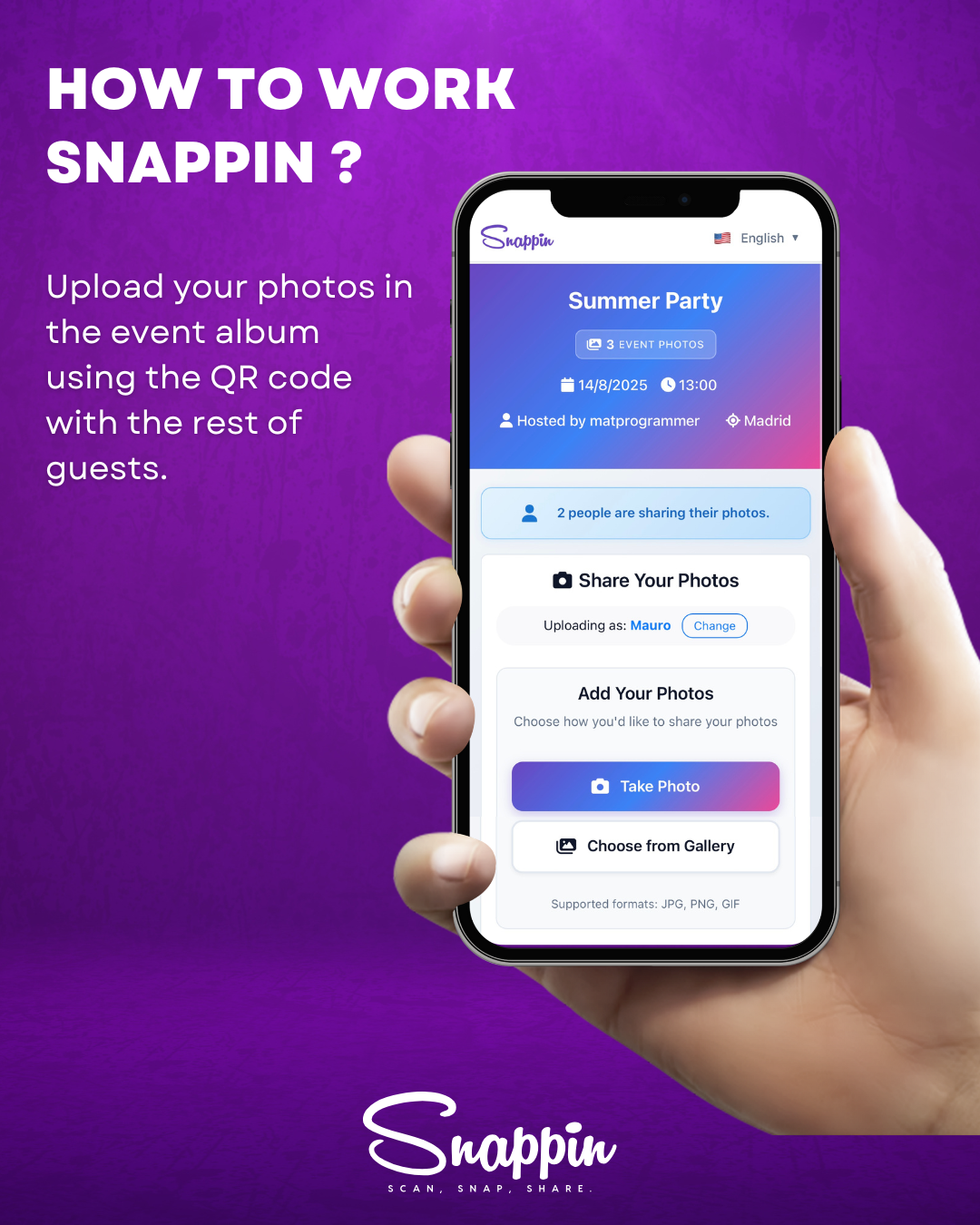 Media Snappin - Tạo sự kiện và tập trung ảnh khách với ứng dụng Snappin 4