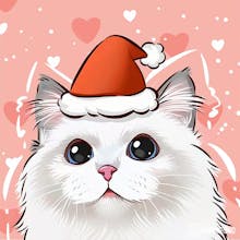 Custom Cartoon Pet Portrait Canvas gallery image