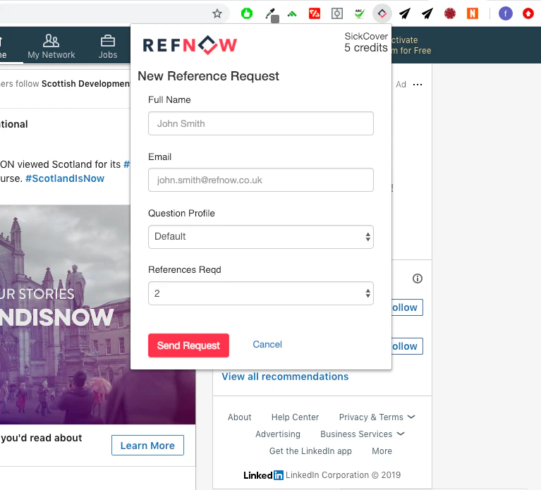 Reference Checks for Chrome