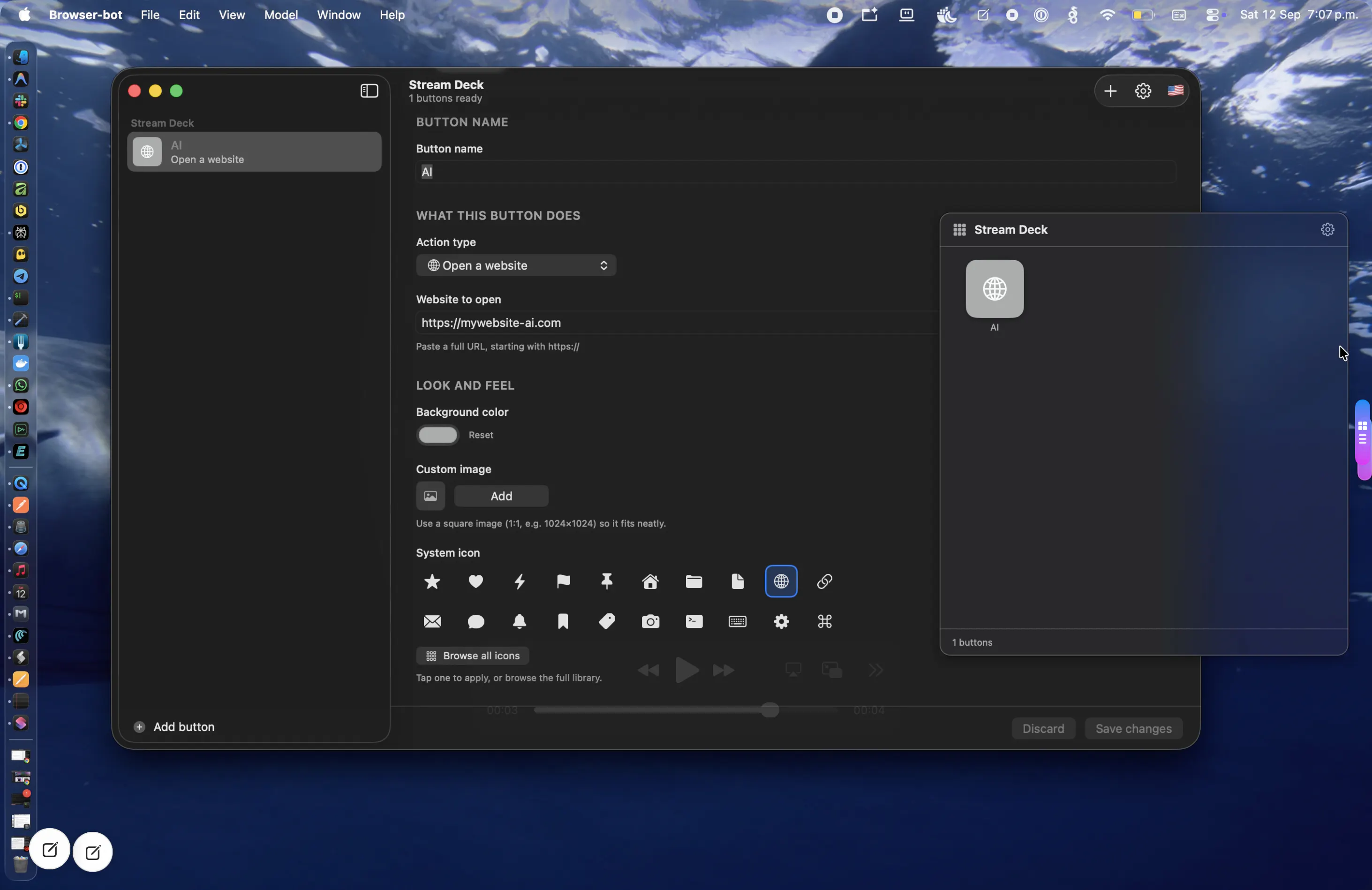 Stream Deck screenshot