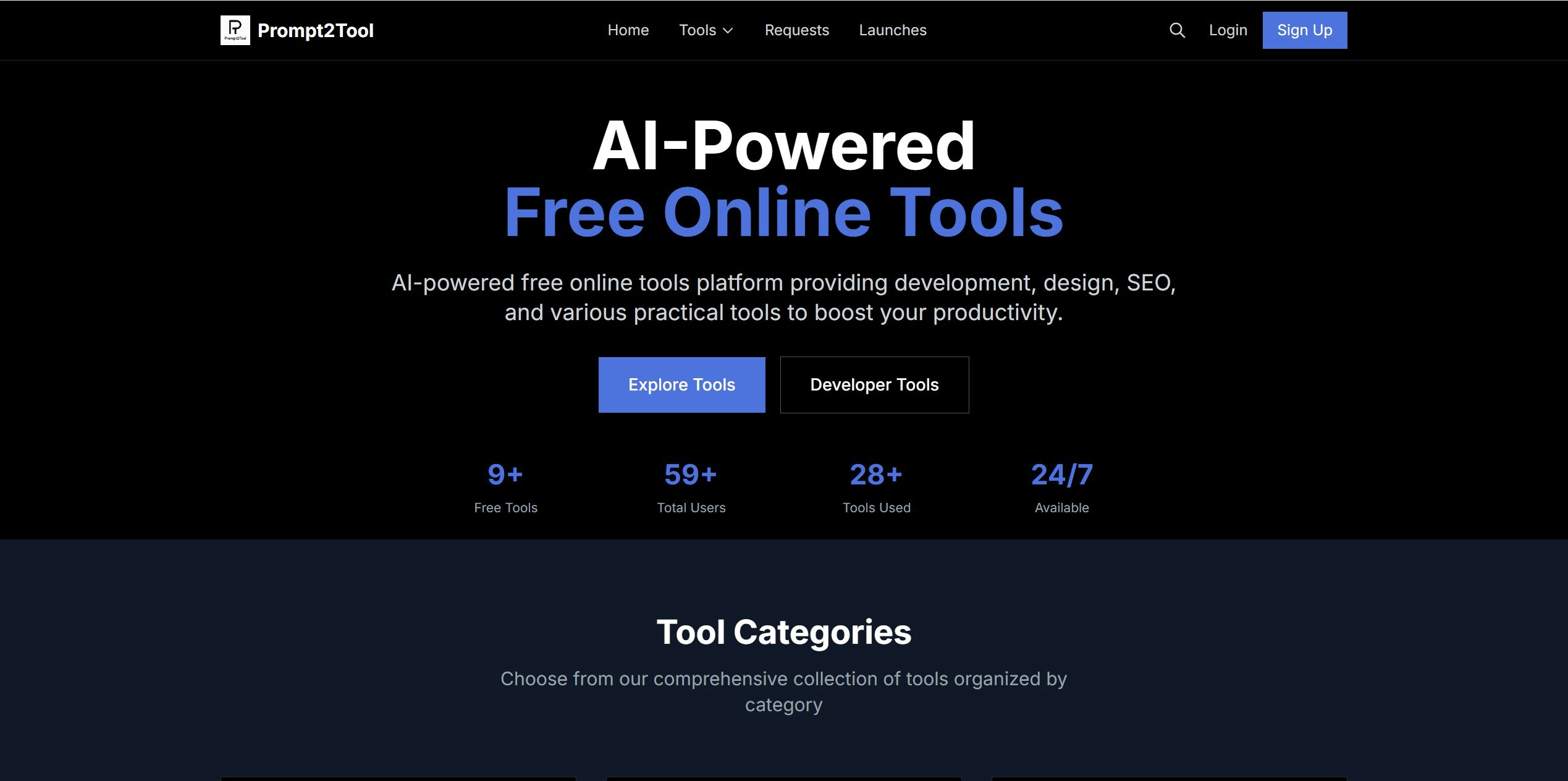 Prompt2tool - แปลงพรอมต์เป็นเครื่องมือด้วย AI ทันที media 1
