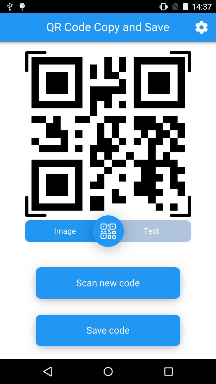 Código QR Copiar y guardar - Cree una copia del código QR escaneado y guarde en el archivo de imagen media 2