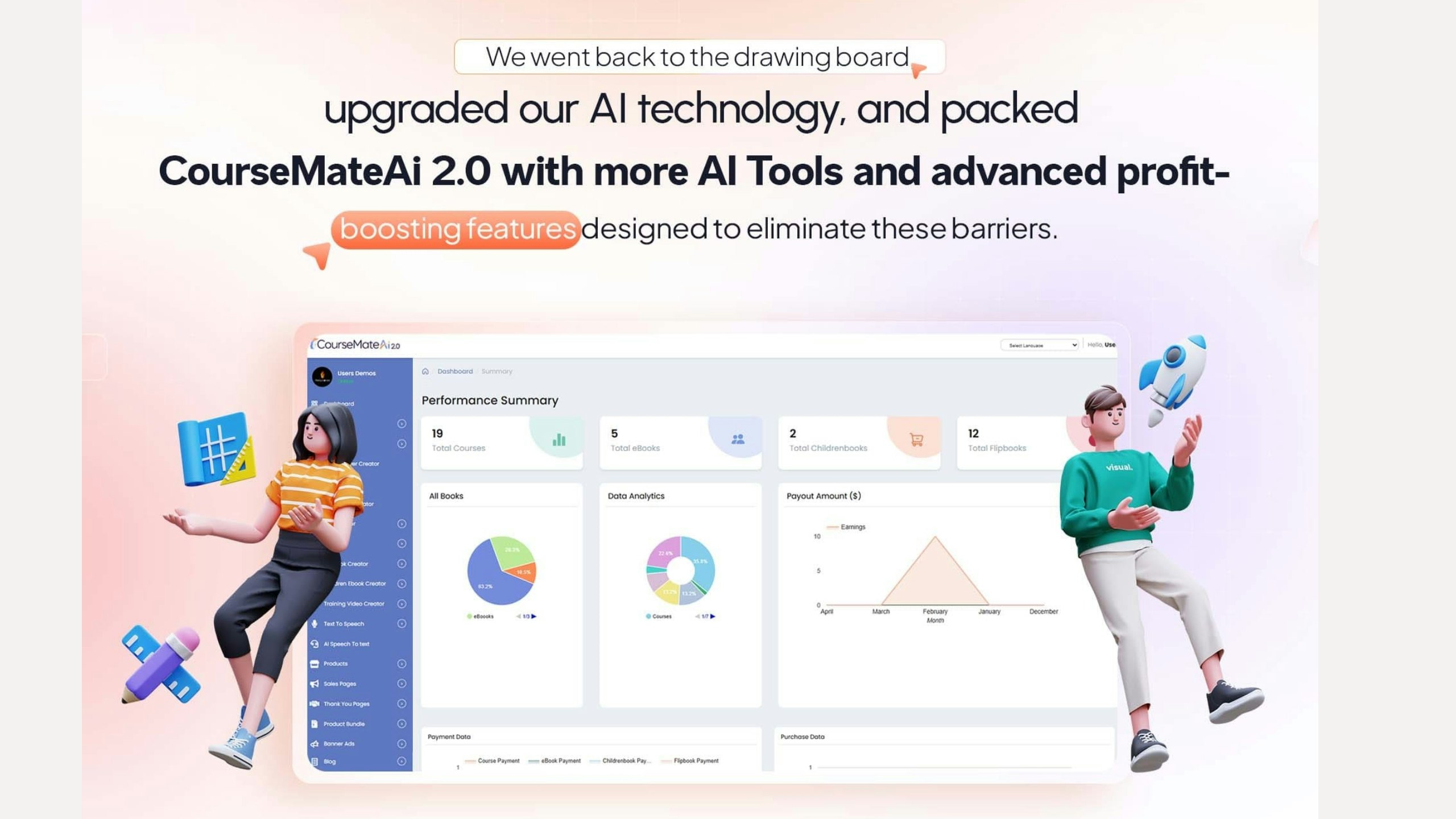Media Coursemateai 2.0 - Nền tảng tạo khóa học Elearning & Digital do AI hỗ trợ 2