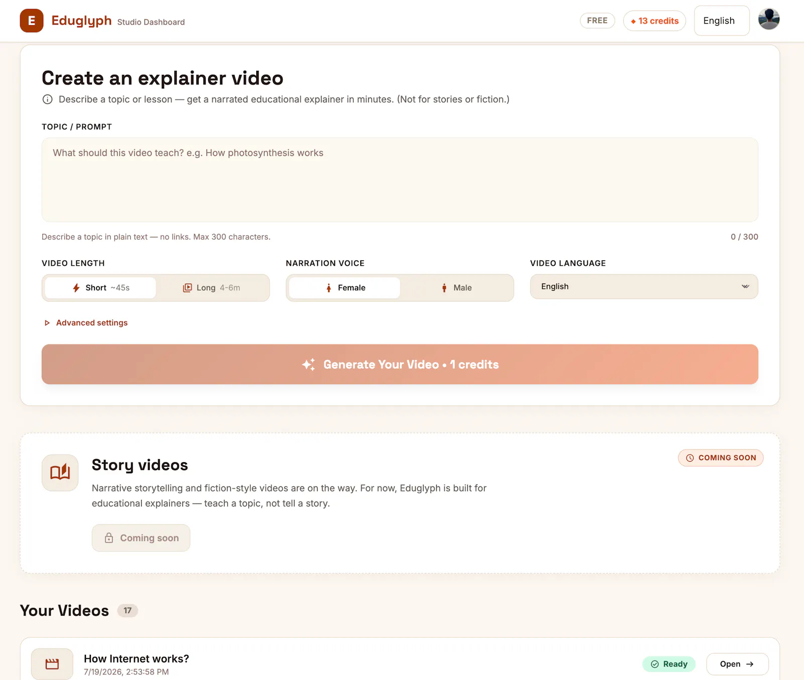 Eduglyph screenshot 2