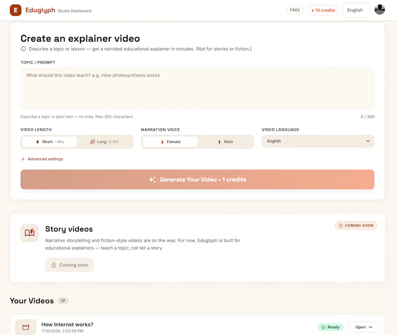 Eduglyph screenshot 2