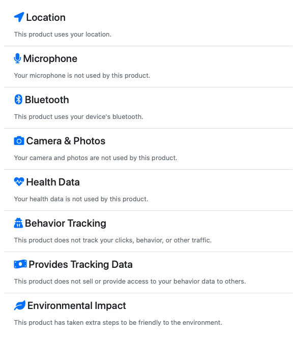 PrivacyLabel gallery image