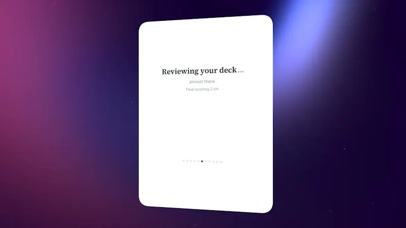 1752vc Pitch Deck Analyzer screenshot 1 (video preview)