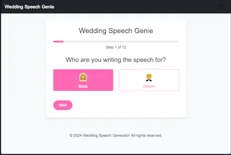 Wedding Speech Genie gallery image