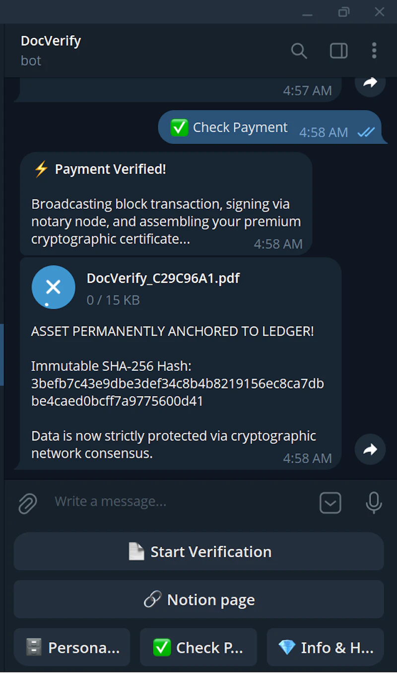 DocVerify — CYBERPUNK NOTARY screenshot 4