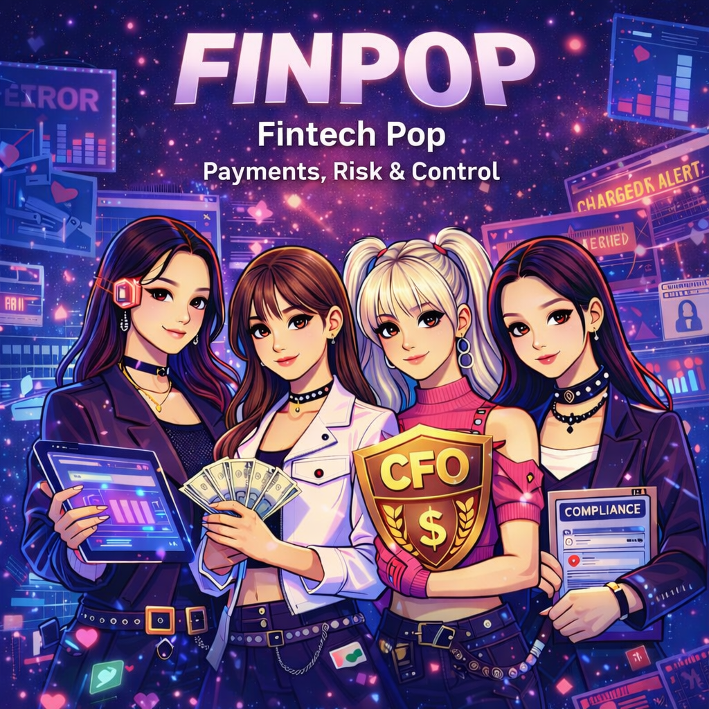 FINPOP — Payments, Risk & Control - Product Hunt launch logo and brand identity